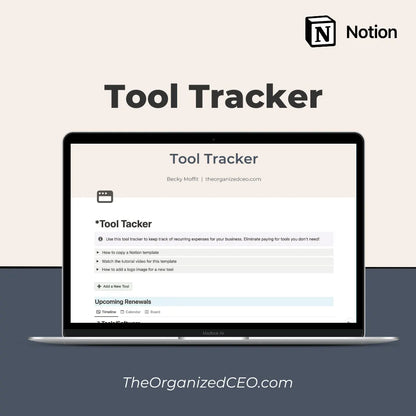 Track all your software and tools with our Notion Tool Tracker!